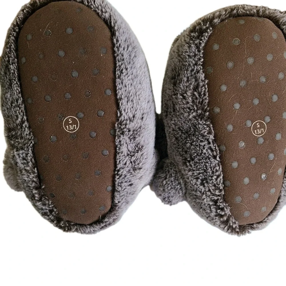 CAT &‎ JACK Kids Child Sloth  Loafer Slippers Cat & Jack Gray Sz 13/1